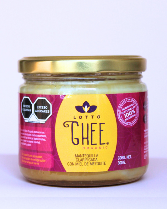 Ghee Mantequilla Clarificada Premium con Miel de Mezquite