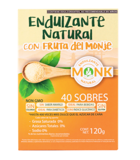 MONK FRUIT: Fruta del monje en sobres